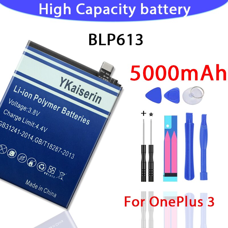 100% Hoge Capaciteit 5000 Mah Batterij Voor Oneplus 3 Een Plus 3 BLP613 Batterij Batteria Batterij + track No