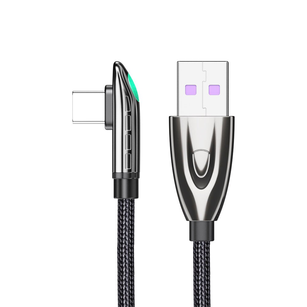 Usb Type C Kabel Voor Xiaomi Mi 11te 10 Samsung S20 S21 Snel Opladen Usb C Kabel 90 Graden Hoek gaming Kabel Usb Type-C Kabels: 2M