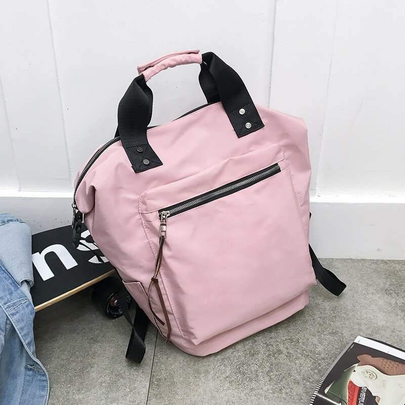 Oxford Rugzak Multifunctionele Grote Capaciteit Zachte Recreatie Of Travle Tas Solid Beige Mode Schooltas Schoudertas Voor vrouwen