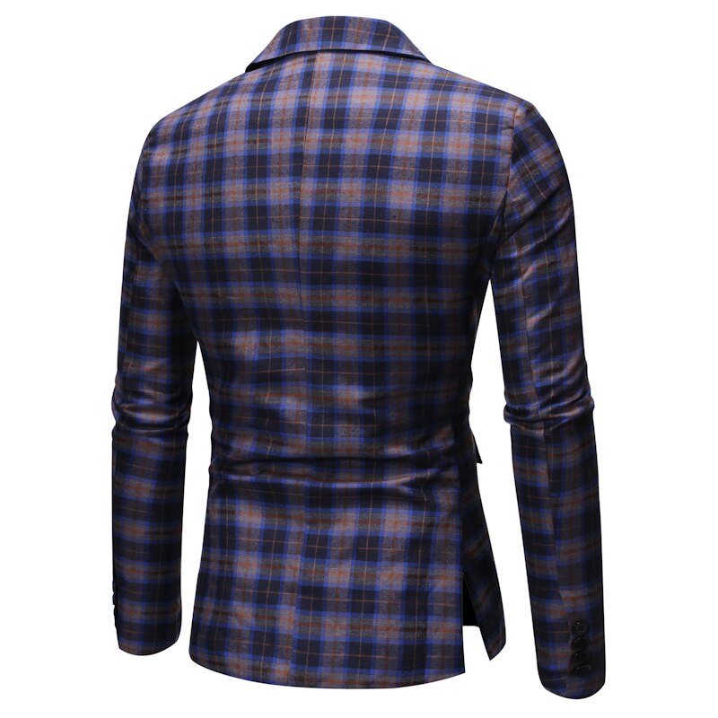 Men's Slim Fit Blazer Jacket Casual One Button Suit Coat Plus size Business Slim Fit Jackets