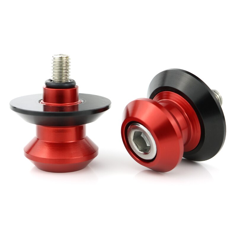 Voor Yamaha YZF-R1 R6 MT01 MT-01 MT03 MT-03 MT-125 MT-25 Motorfiets Aluminium Swingarm Stand Spoelen Spoelen Slider: red