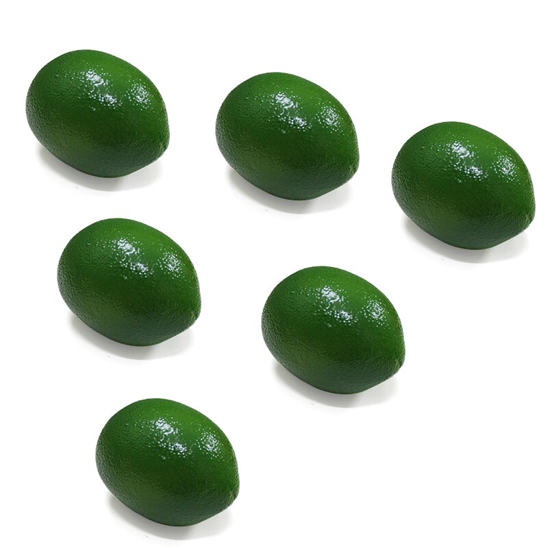 frutas artificiales limones artificiales ideales para la decoración del hogar, fiestas y escaparates: green