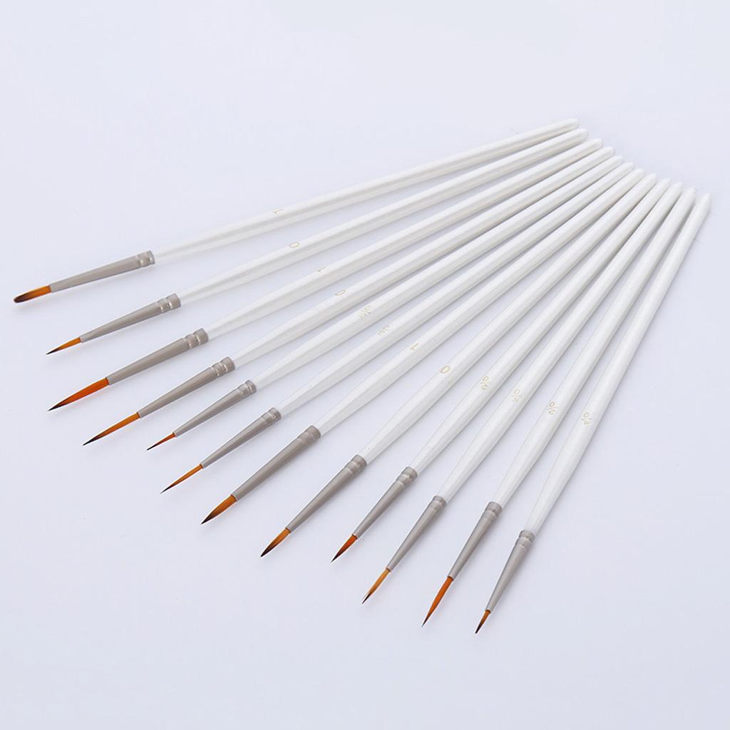 12Pcs Paint Brushes for Fine Detailing Art Painting Learners Tool Set