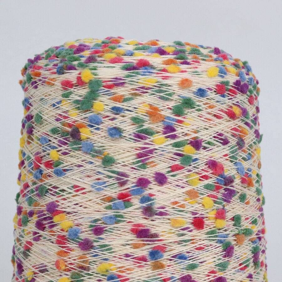 Japan Trendy Multi-color Fancy Knot Yarn 50 G Anti-pilling Polyester Blend Handknitting Yarn for Hand Crocheting Scarf Sweater