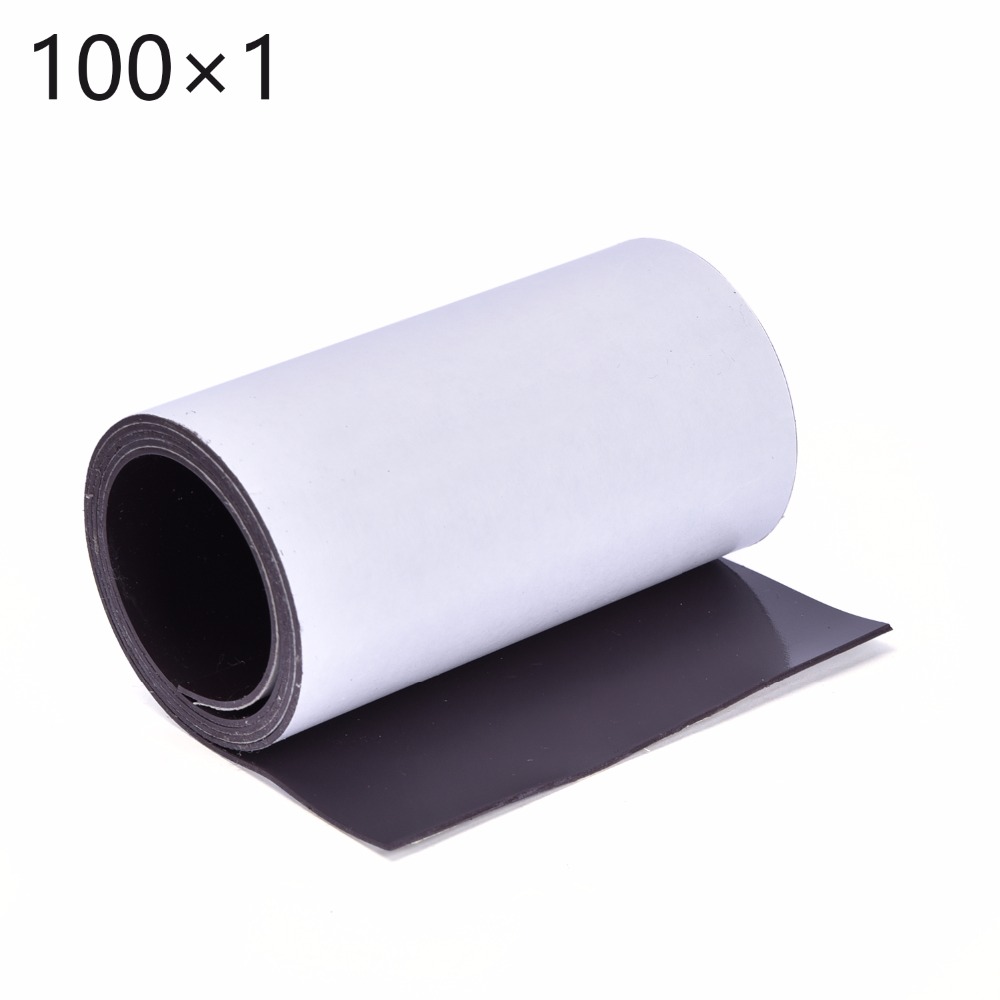 Brand Sales Zachte 1 Meter Premium Zelfklevende Magnetische Strip Tape Magneet 100X1mm Magnetische Strip