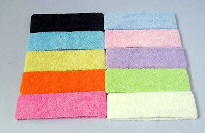 Diadema deportiva para hombre y mujer, banda para el sudor, para Yoga, gimnasio deportes, elástica, Color sólido, 2 unidades/lote