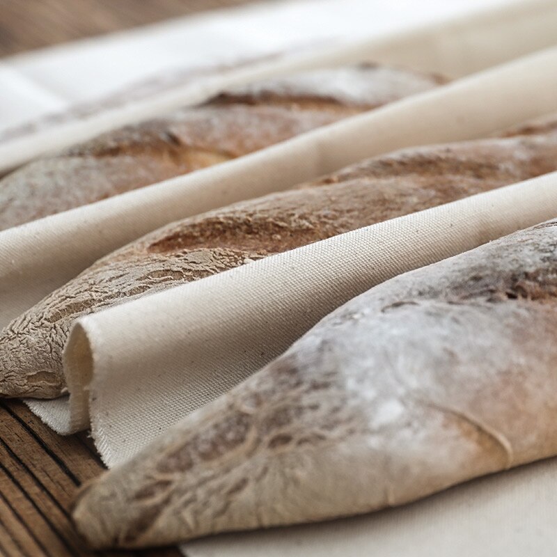 Linge fermenté tissu pâte casseroles prouvant pain Baguette lin tissu tapis de cuisson cuisson pâtisserie outils de cuisine