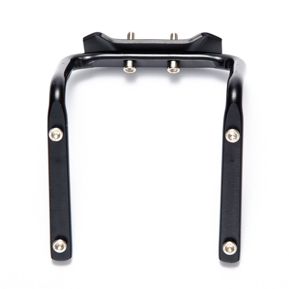 Fiets Bidonhouder Mountainbike Zadel Terug Dubbele Bidonhouder Houder Aluminium Seat Rack Adapter Fiets Accessoires: Black