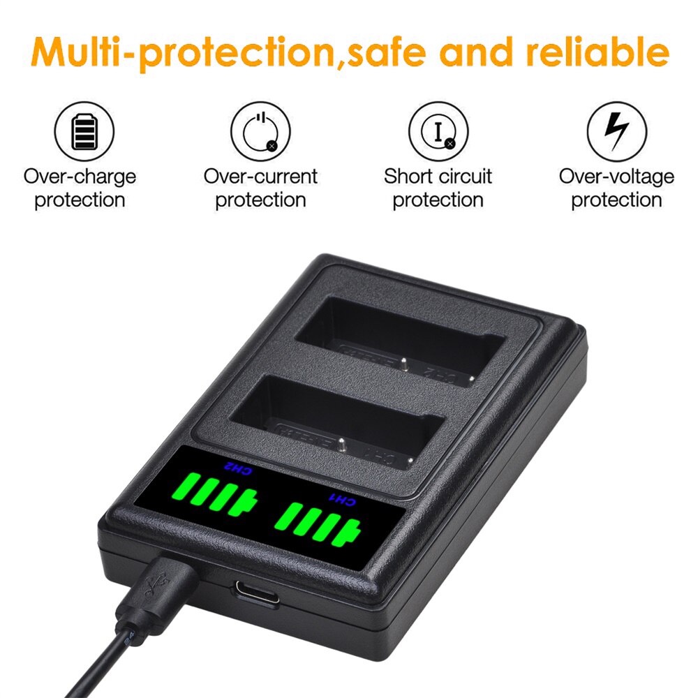 EN-EL12 EN EL12 Battery Charger Kits for Nikon CoolPix S610c S1000pj S6200 S6300 S9400 S9500 S9200 S9700 S9900 AW120 AW110 S70.