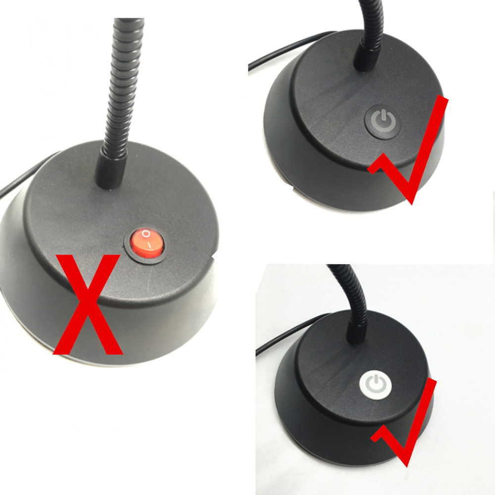 DC 5V 12V 24V Stepless Touch LED Dimmer Switch For LED Strip DIY Bed Closet Cabinet Light 2.5A Light Controller Touch Switch