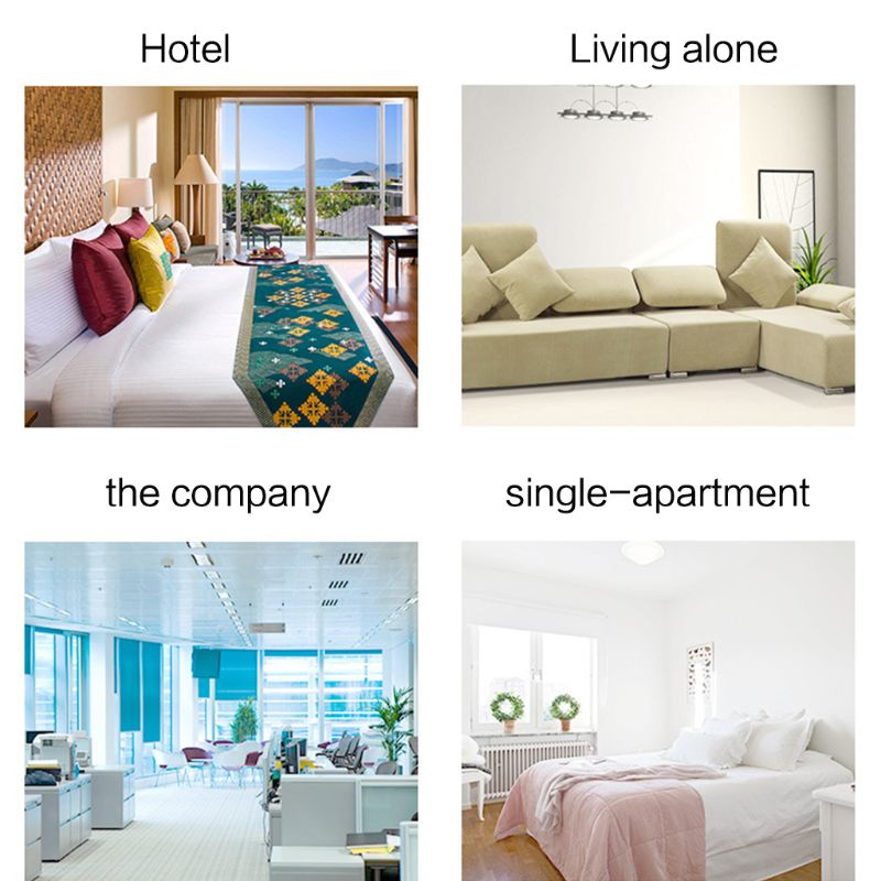 120dB Door Stop Alarm Portable Vibration Alert Burglar Security Door Stopper Blocking System for Home Travel Wireless Safety Too