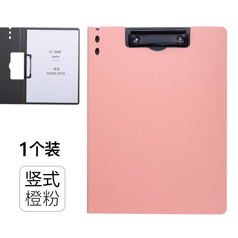 Dossier vertical A4, fournitures de bureau pour entreprises, classeur horizontal, livre de données, test, papier de stockage, clip pad: B5