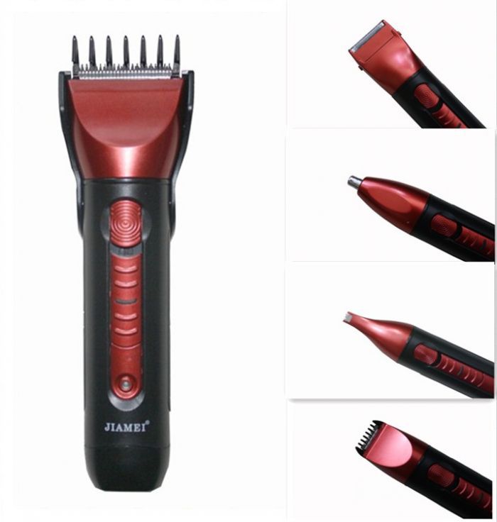 5 Hoofden In 1 Wasbare Oplaadbare Multifunctionele Haar Clipper.10 Snijden Lengtes. Zelfslijpende Messen.