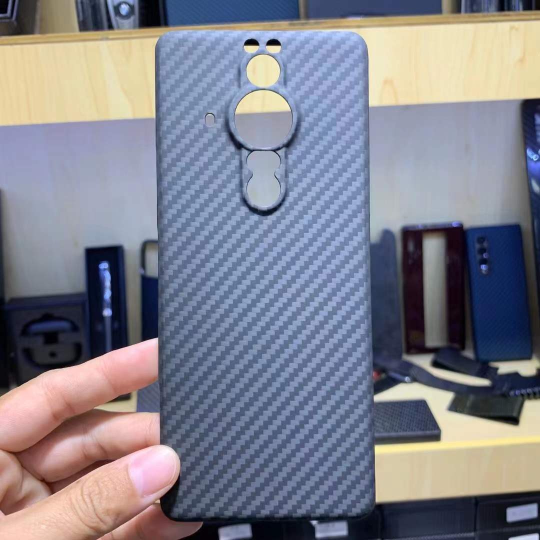Carbon Fiber Case Voor Sony Xperia Pro-Ik Case Telefoon Ultra-Dunne Aramidevezel Protctive Case Voor Sony xperia Pro Ik Telefoon Accessoire: xperia Pro i (Fine)