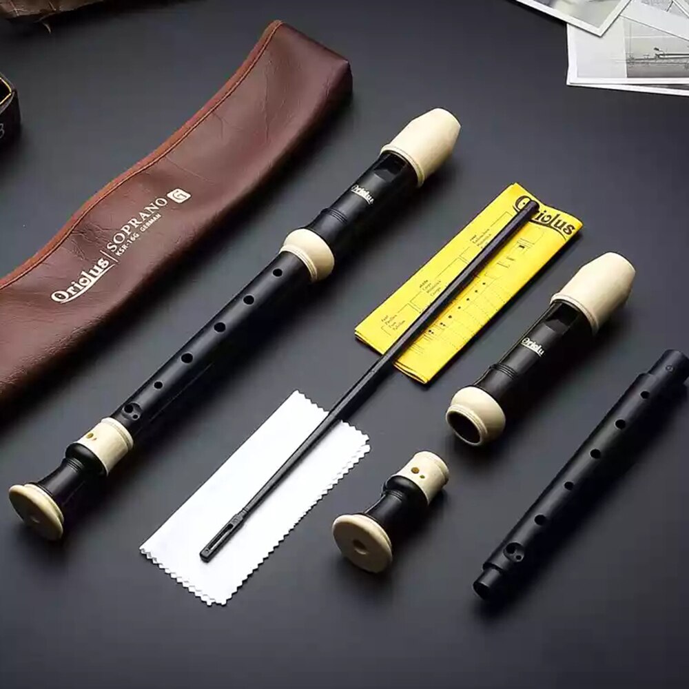 Kongsheng Clarinet Soprano C Alto F 8 Holes ABS Flute English German Style Recorder Chinese Dizi Musical Instruments Beginners