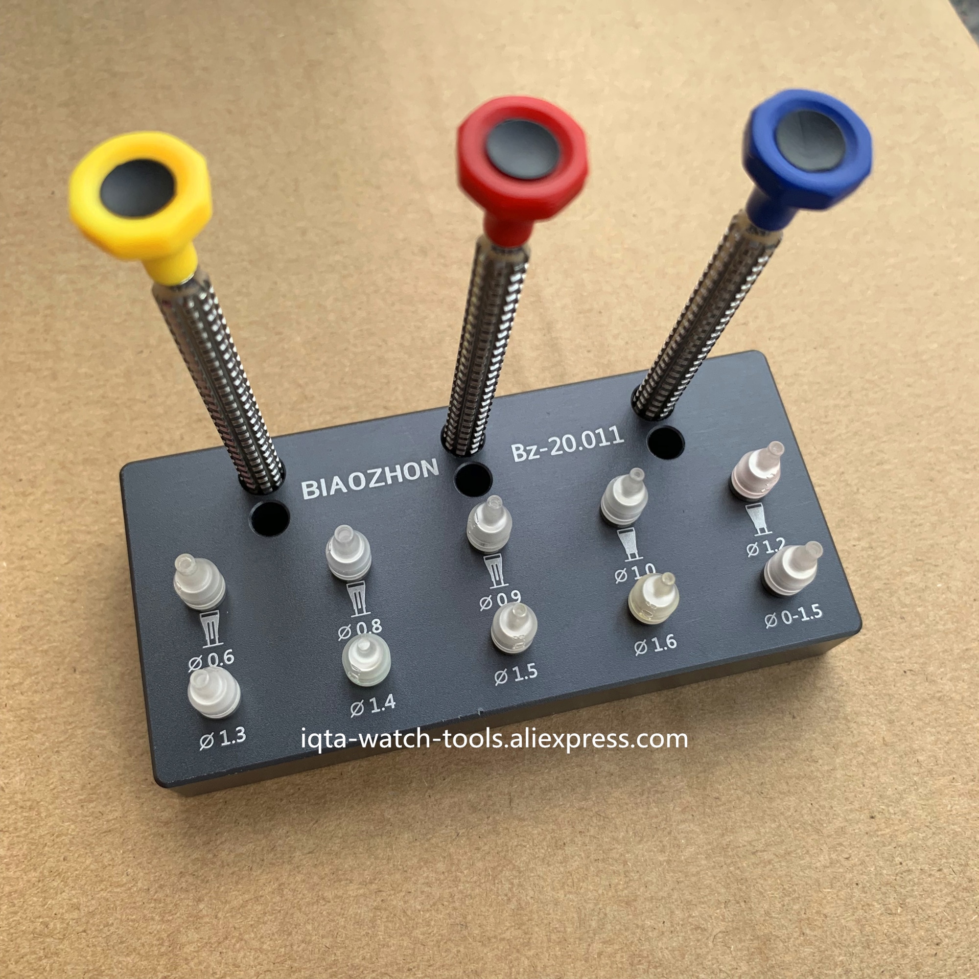 Set of 3 Watch Hand Install Setting Tools With 10 sizes and Replaceable Tips Pusher Fitting Set Kit