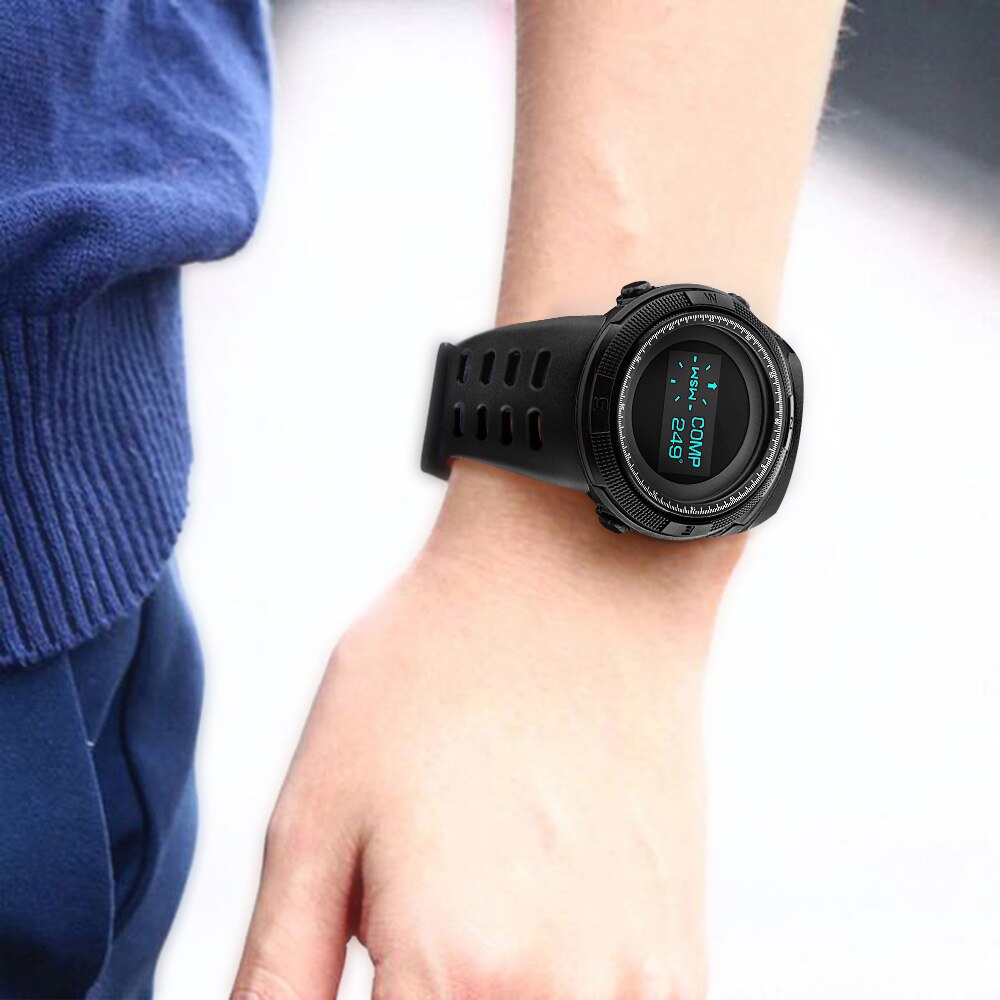 SKMEI draussen Kompass Uhr Männer Sport Digitale Armbanduhren Herren Chrono 2 Zeit Männlichen Uhren Datum Woche Stunde Relogio Masculino 1360