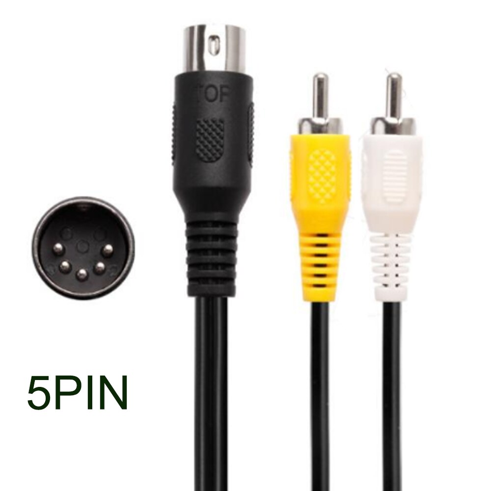 Cable AV para Sega Genesis 1, 6 pies, 1,8 M, 5 pines, para el modelo 1, MK-1601, 1 Juego, SEGA MEGADRIVE 1 MASTER SYSTEM 1,SEGA Genesis 1