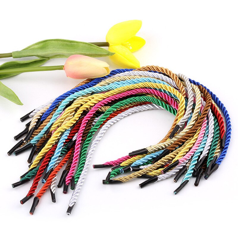 20PCS/pack 37cm Three-strand Rope For Handmade DIY Craft Bag Handbag String Materials