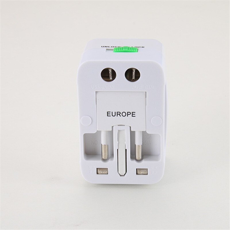 All In One Universal International Plug Adapter Port World Travel AC Power Charger Adaptor with AU US UK EU Converter Plug