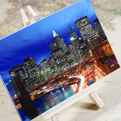 6 pièces en un, carte postale, ville touristique de charme, cartes postales de noël cartes de Message d'anniversaire de voeux Paris venise dubaï Bangkok londres: New york