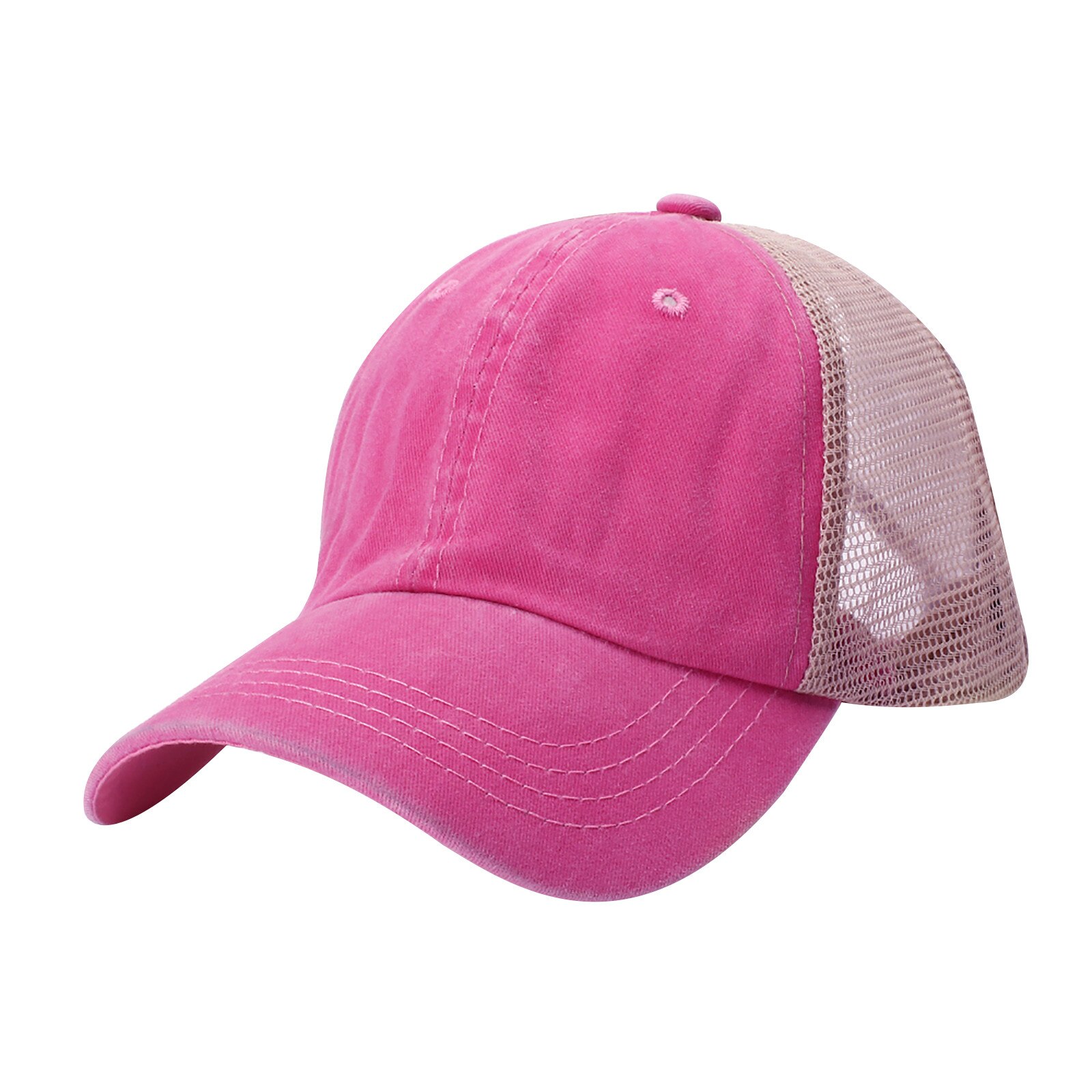 Gorro de Hip Hop para mujer, ropa de calle de malla, retales, estampado, protección solar, combina con todo, sombrero de pesca: D