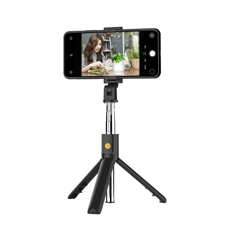 K07 teléfono móvil Bluetooth Selfie Stick con trípode Integrado Multi-función de foto EN DIRECTO artefacto Universal Negro