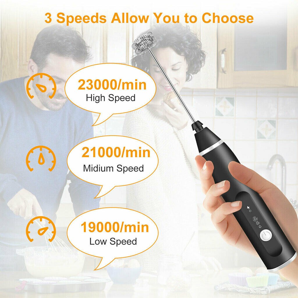 Electric Milk Frother Egg Foam Coffee Maker For Milk Cappuccino Whisk Tools Practical Kitchen Baking Tool For Coffee Chocolate