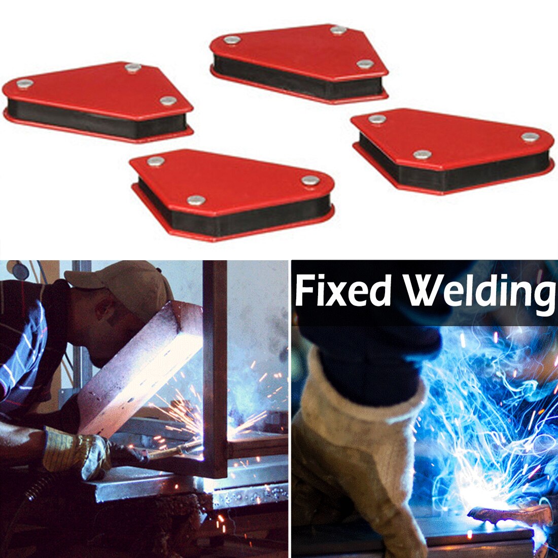 6PCS Welding Positioner Machine Accessories 9lbs 25lbs Multi Degrees Angle Soldering Arrow Fixing Tool Welding Magnet Holder