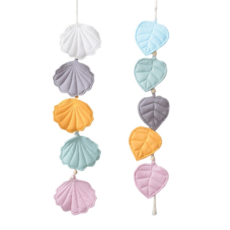 Shell/Leaves Shape Baby Crib Mosquito Net Ornament Wall Hanging Pendant Kids Children Home Decoration