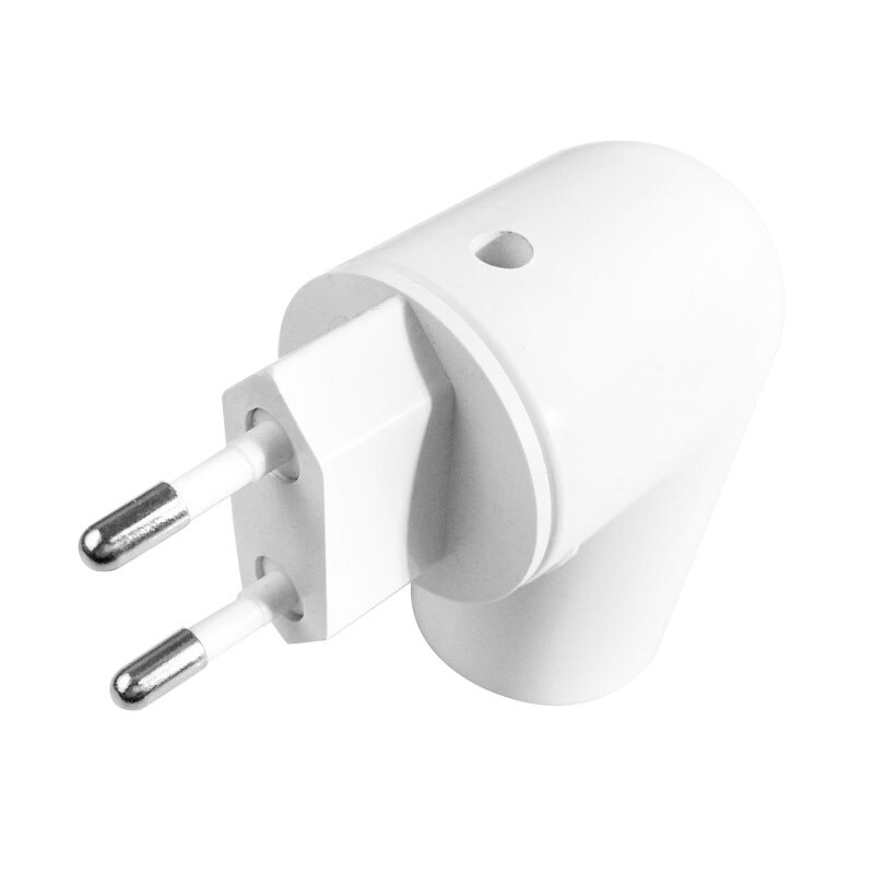 1pc E27 LED Light Socket PBT PP E27 EU To US Plug Adapter White Base LED Lamp Base With Switch Adapter Converter Socket