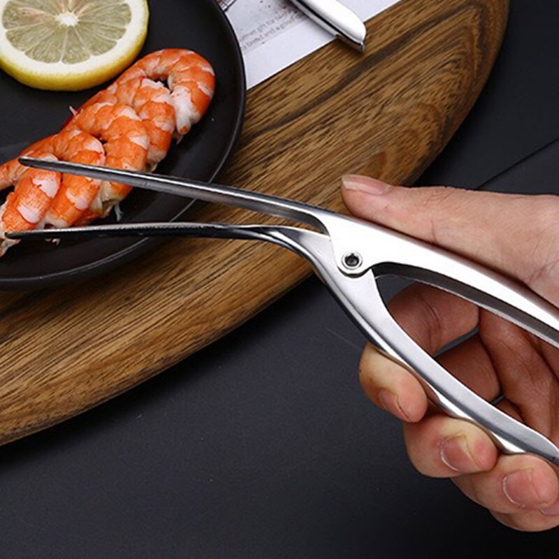 Pelador de Gambas de acero inoxidable camarones Deveiner Peel dispositivo creativa cocina utensilios para marisco cocina Bar comedor BV789