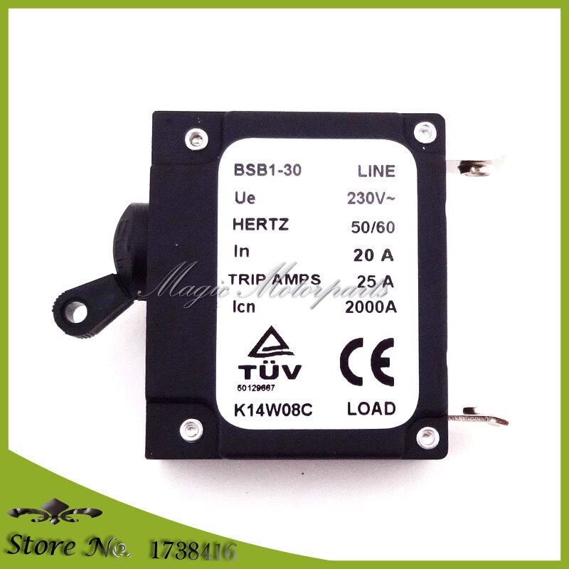 Disyuntor generador chino, 230V, 20A, 25A, viaje, amperios, 2000A, BSB1-30, Hertz50/60