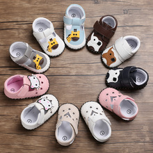 Emmababy Mode 0-18M Baby Schoenen Cartoon Soft Leather Baby Jongens Meisjes Peuter Lopen Kinderwagen Schoenen Met antislip Lederen Zool