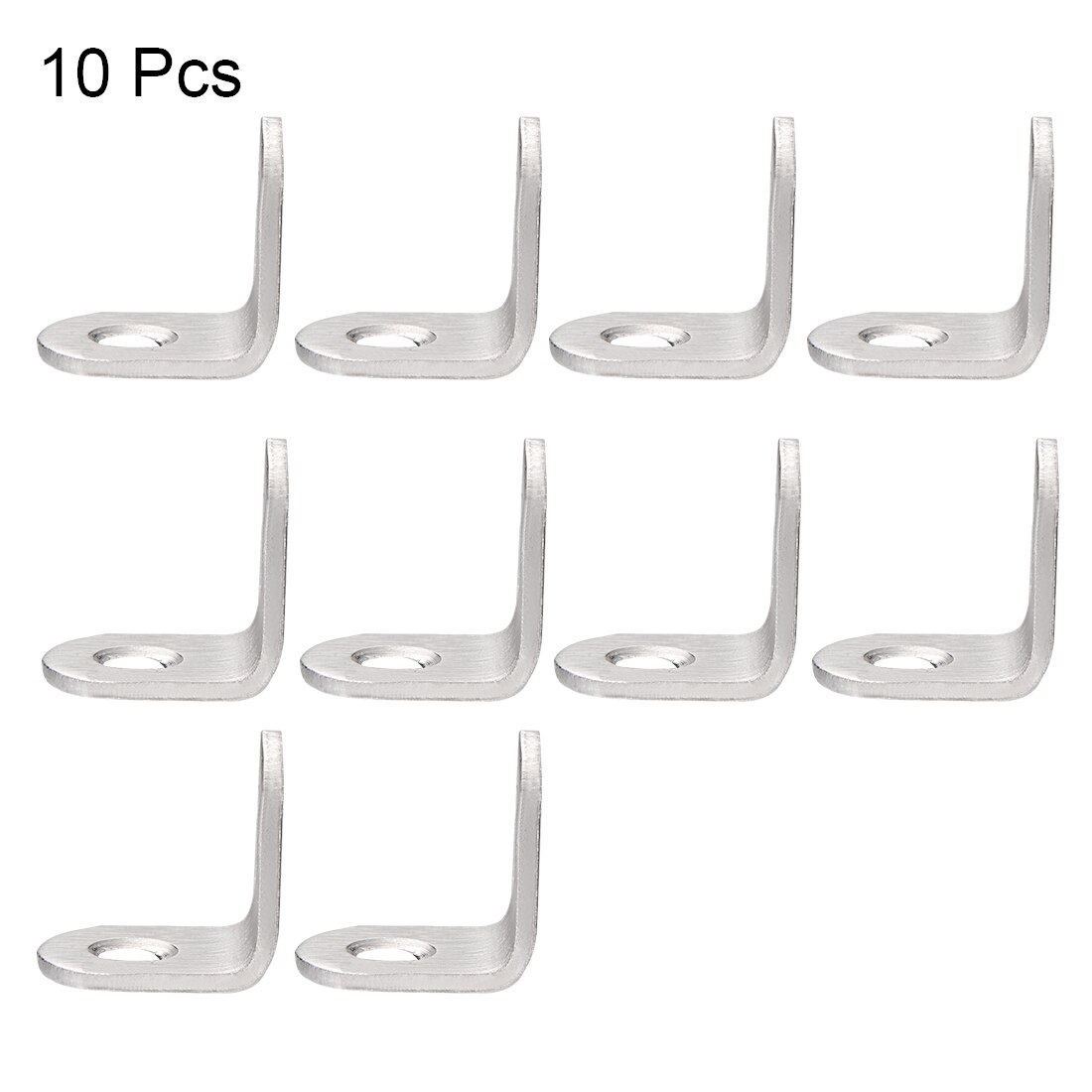 Uxcell uxcell 10 stk 20mm x 20mm x 16mm hjørne afstivning samling l form beslag fastgørelseselement rustfrit stål