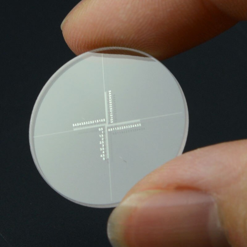 Microscope Micrometer Diameter 18.5mm DIV=0.05 Microscope Eyepiece Calibration Slide Coordinates Scale