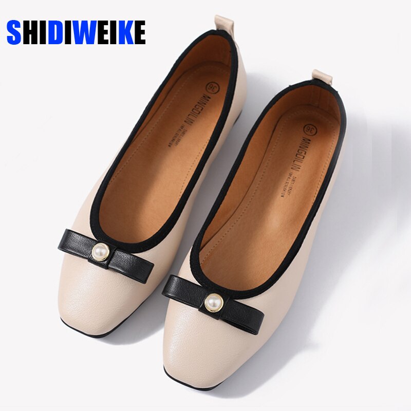 Soft leather Women flats Brand Handmade Women Casual leather shoes Leather Moccasin Women Flat Shoes AC385