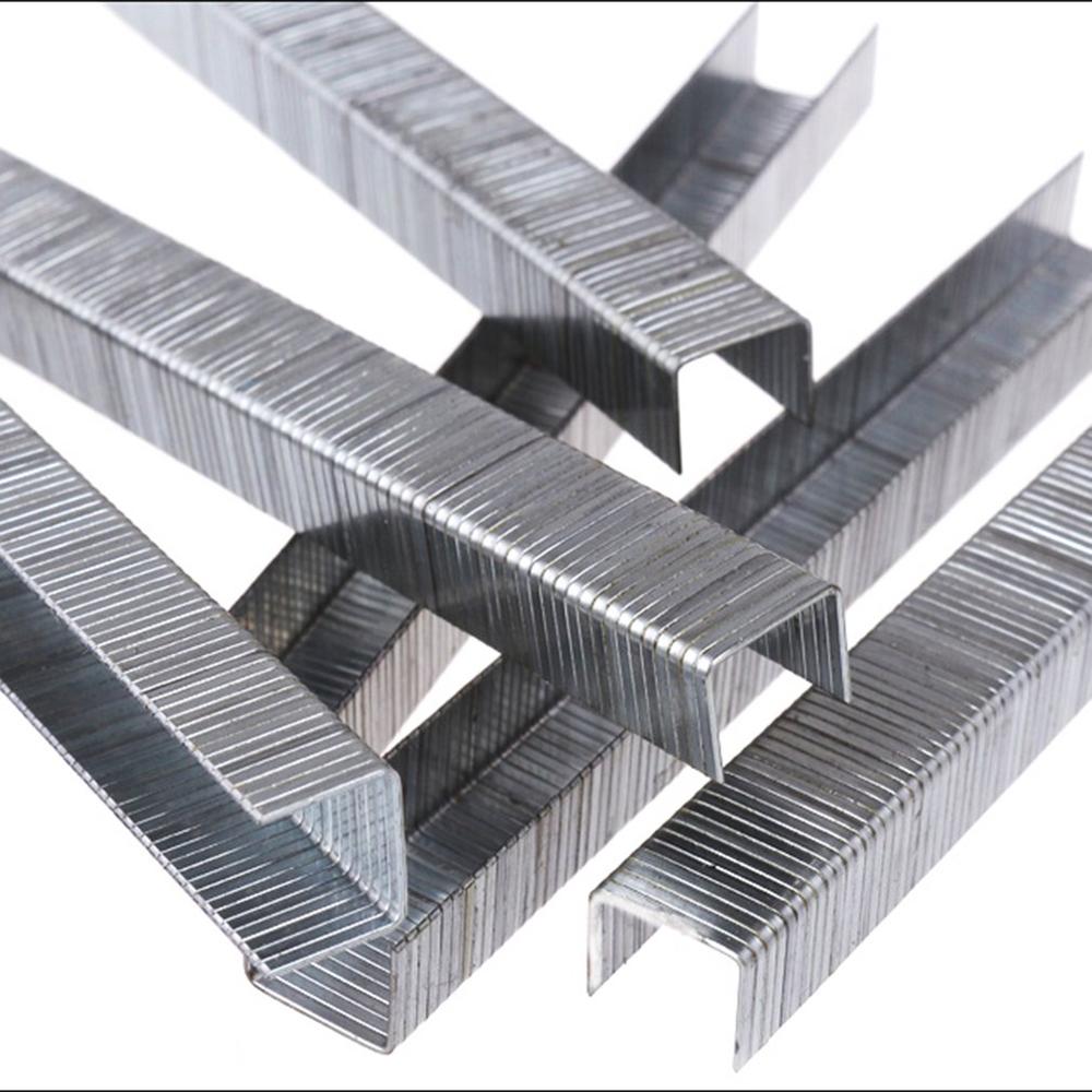 1000 pz 1008J graffette a forma di porta 11.3*1.2mm chiodi per pistola per punti metallici 3 in 1 cucitrice meccanica accessori strumento per carpentiere