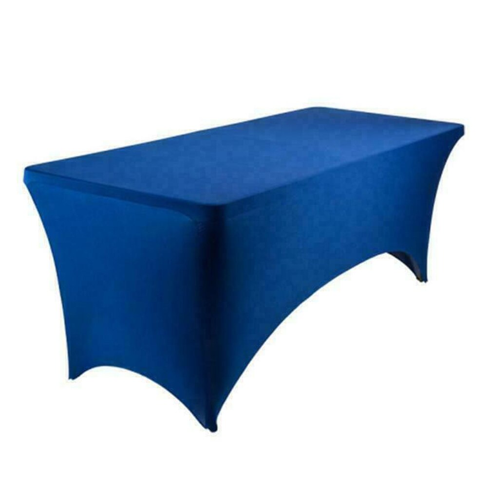 Stretch Table Cover Rectangular Table Cloth Cocktail Table Decoration Cover Festival Party Banquet Table Setting Accessories: Blue
