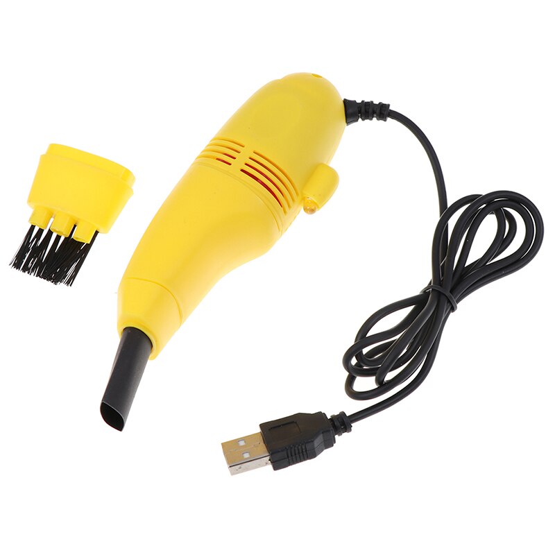 Useful Mini Computer Vacuum USB Keyboard Brush Cleaner Laptop Brush Dust Cleaning Kit Household Cleaning Tool