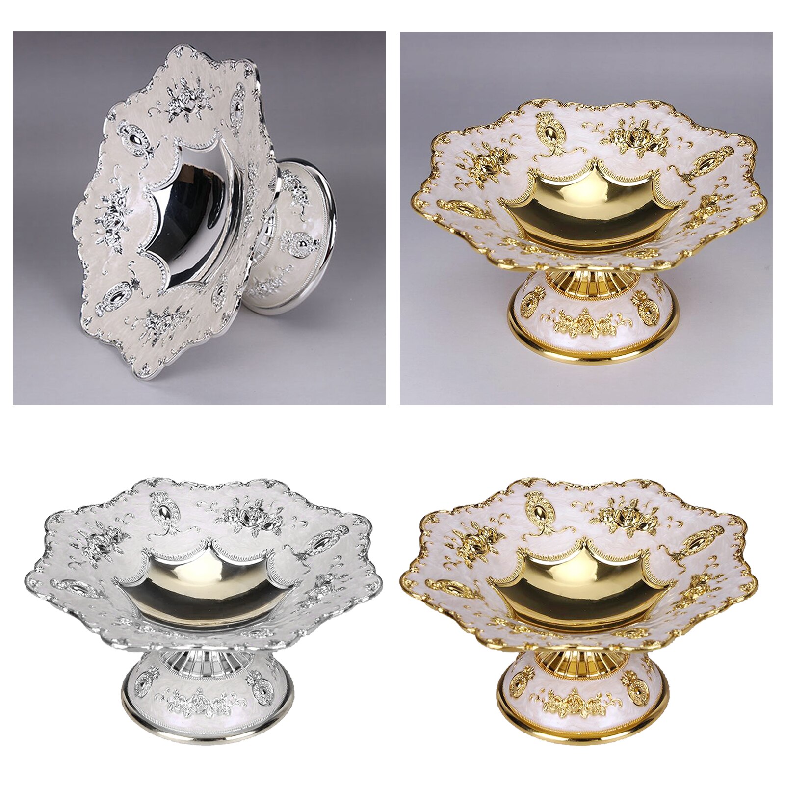 Appetizer Tray European Style Pastry Dish Platter for Cupcake Cookies Fruit Candy Chocolate KTV Party Wedding Events Decoration