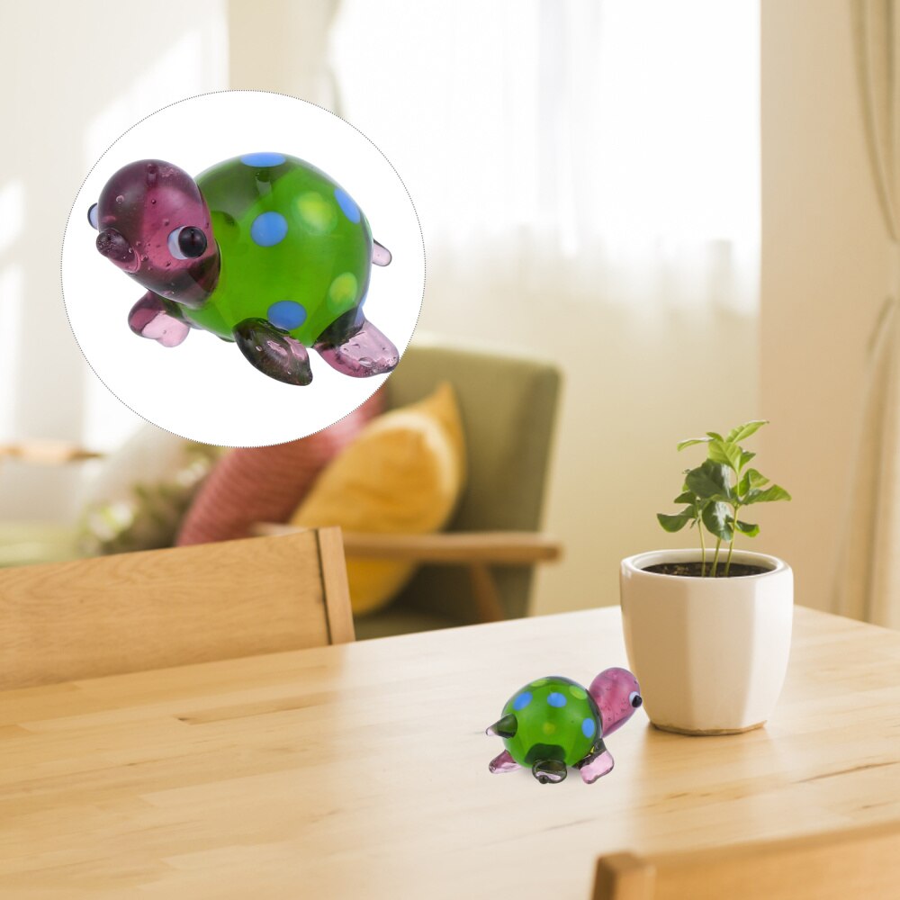 1pc Micro Decor Stylish Pretty Durable Mini Sea Turtle for Home Garden