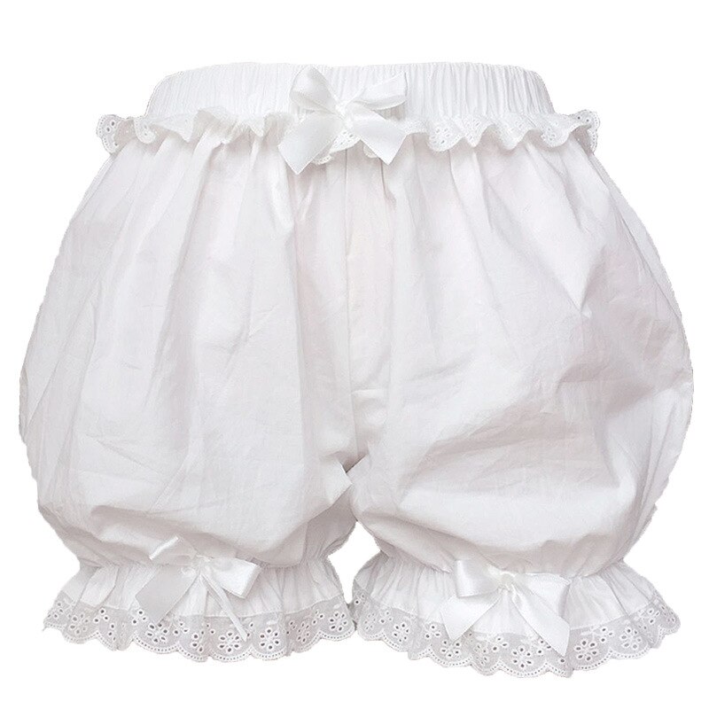 Pantaloncini estivi per ragazze mutandine di zucca bianche con vestito Lolita bambini ragazza leggings solidi pantaloni di sicurezza per bambini per 6 7 8 9 10 anni Gir
