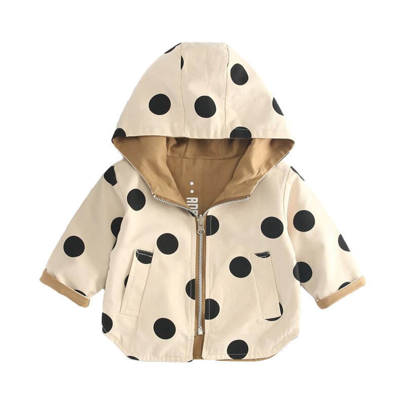 Spring Autumn Girls Double Sided Jackets Baby Boys Kids Outerwear Letter Casual Sport Hoodied Coat Children Clothing Trench Coat