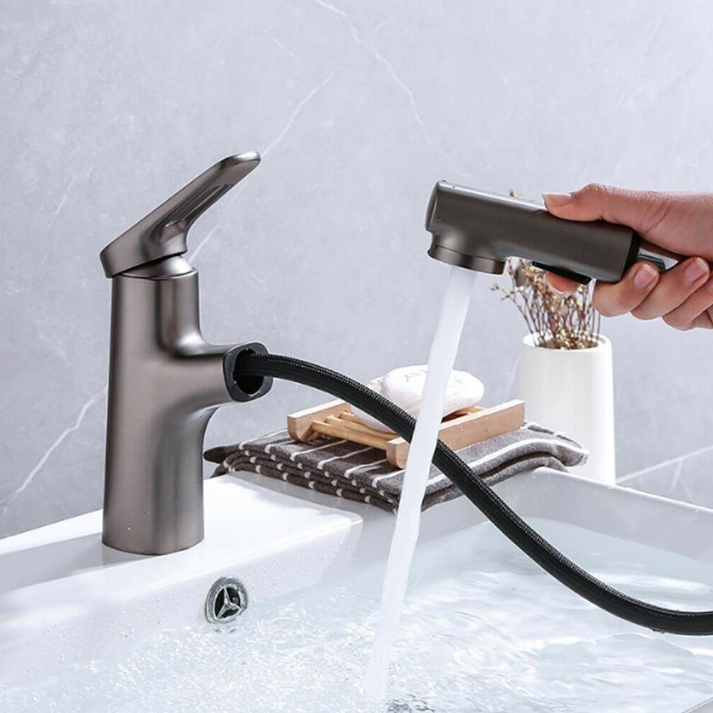 Kitchen Spray Replacement Hose For Faucets With Pull -out Spray Nylon 150cm G1/2" M15 Thread Shower Hose Black