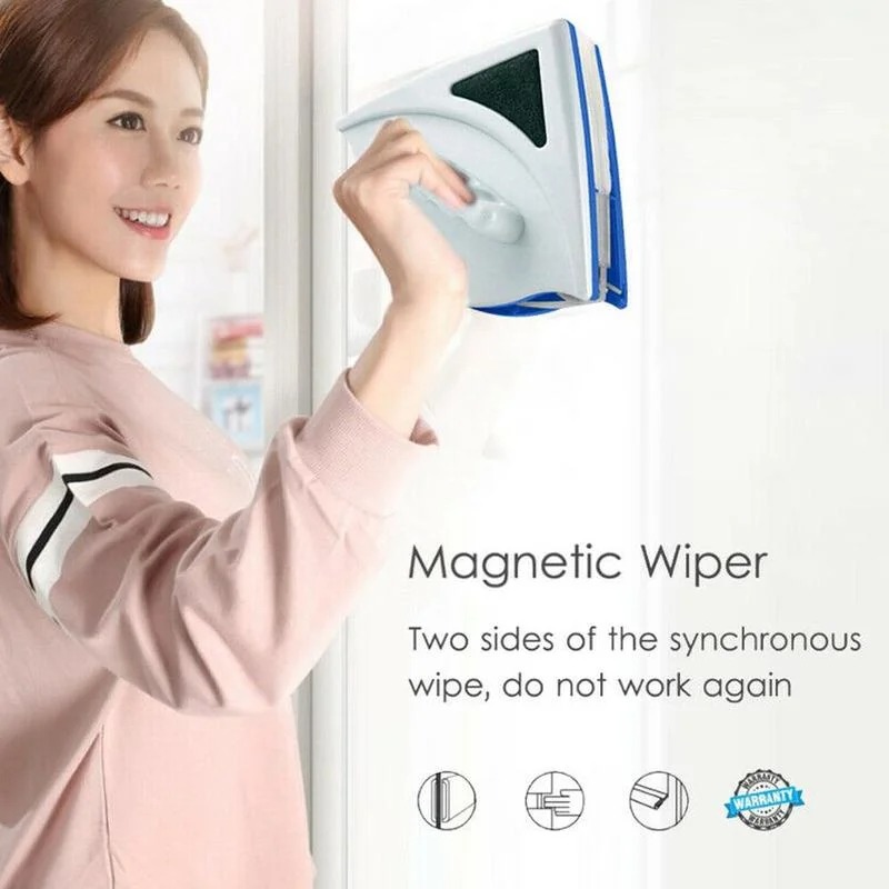 Spazzola magnetica per pulire le finestre per lavare le finestre Magnete domestico Tergicristallo per la pulizia Strumento per la pulizia delle finestre in vetro