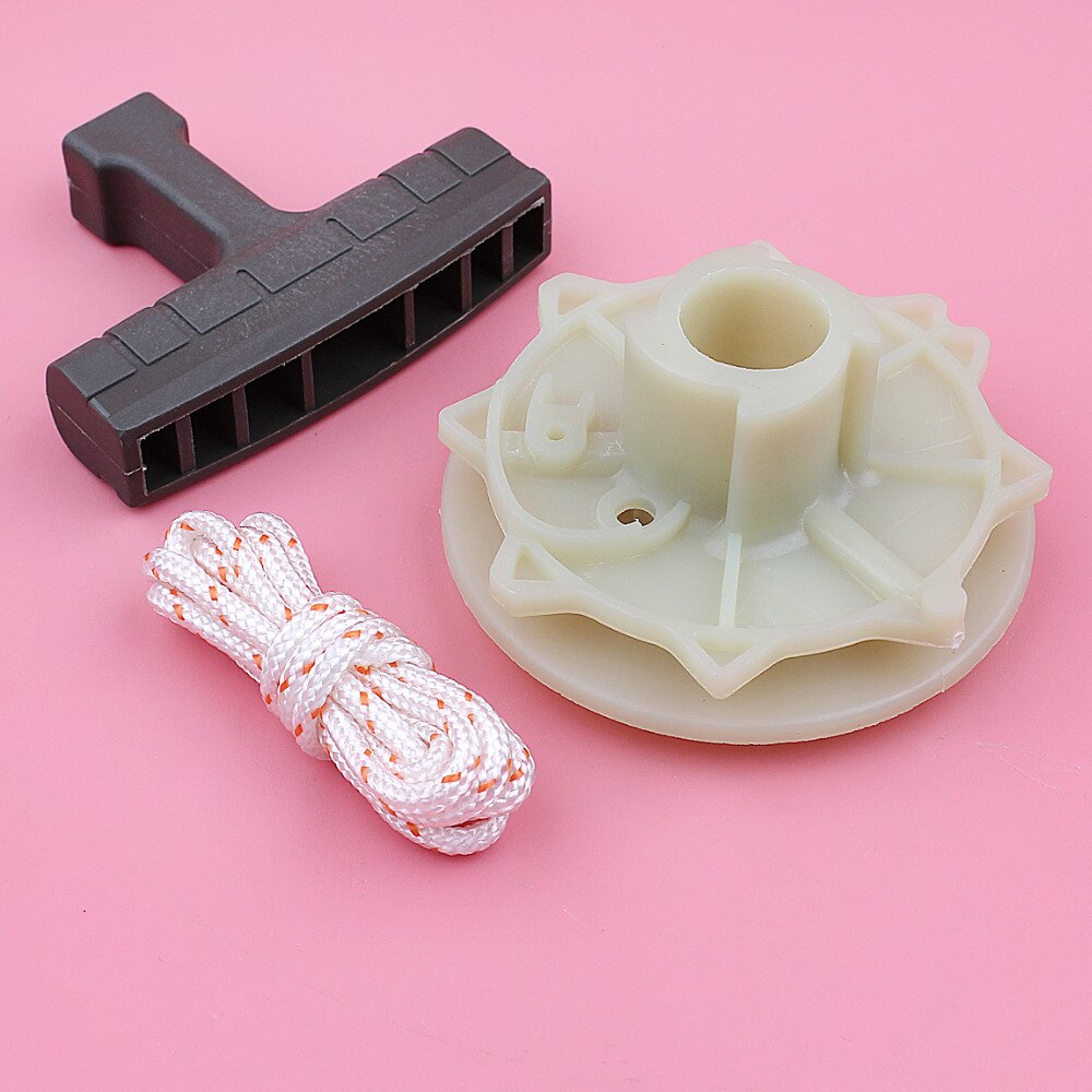 Recoil Starter Pulley Handle Grip Rope Kit For Partner 350 351 McCulloch 335 435 440 Chainsaw Spare Tool Replacement Part