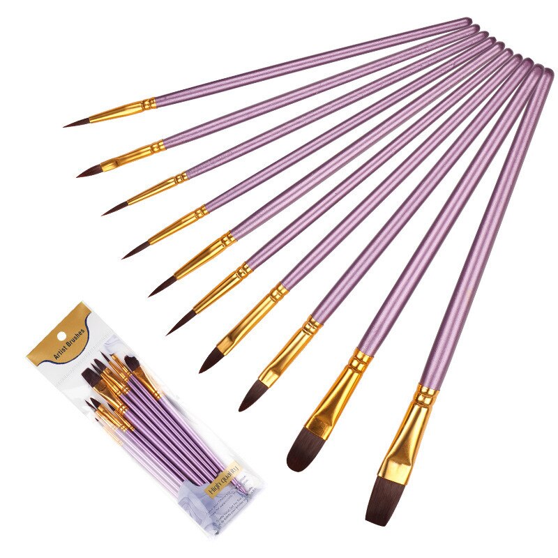 Malerei mit acryl pinsel: Pack von 10