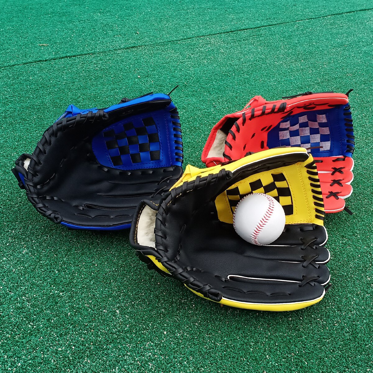 Kids Batting Handschoenen Mannen Lederen Rechts Honkbal Handschoen Softbal Praktijk Hand Guante Beisbol Sport Entertainment BJ50ST