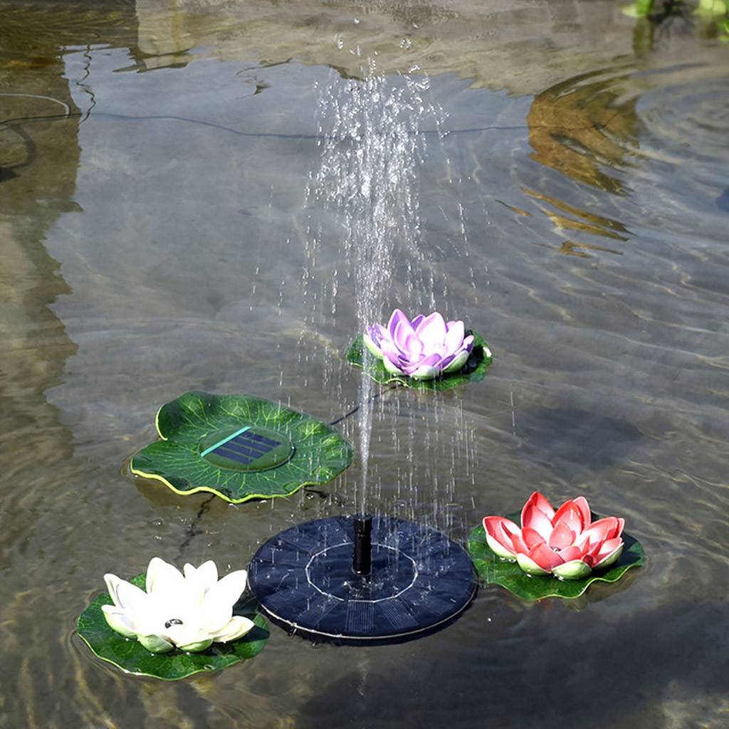 Solar Panel Water Fountain Garden Fountain Pump Solar Garden Fountains Waterfalls Power Bird Fountain Powered Water Pump